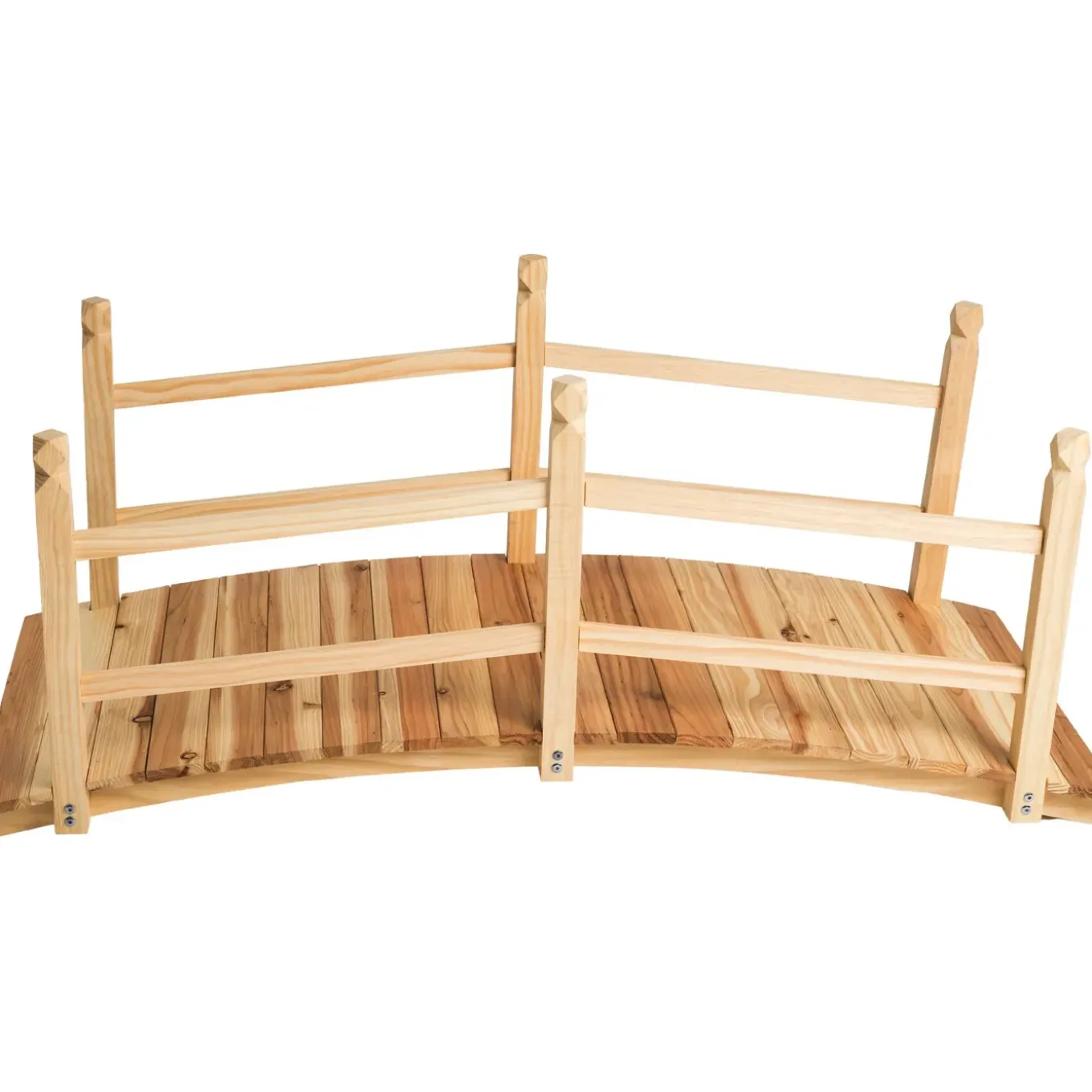 Tectake Tuinbrug Van Hout 137cm Lang - Bruin