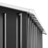 Tectake Tuinhuis Met Zadeldak - Grijs/wit