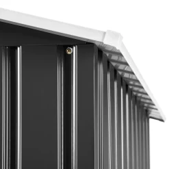 Tectake Tuinhuis Met Zadeldak - Grijs/wit