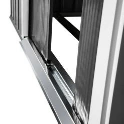 Tectake Tuinhuis Met Zadeldak - Grijs/wit