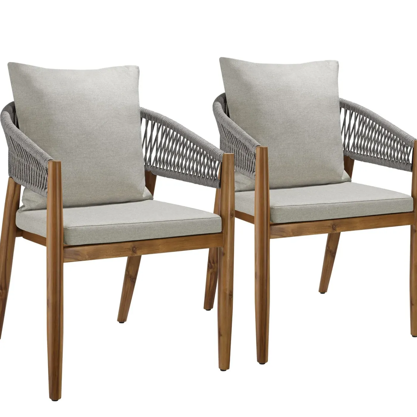 Tectake Tuinstoel Manacor, Ropedesign - Set Van 2