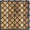 Tectake Tuintegels Tabula Lamellen Van 4 - 31 X 31 Cm - Set Van 20 Terrastegels - Bruin