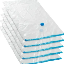 Tectake - 5 Vacuümzakken - Tot 75% Ruimtebesparend - Transparant