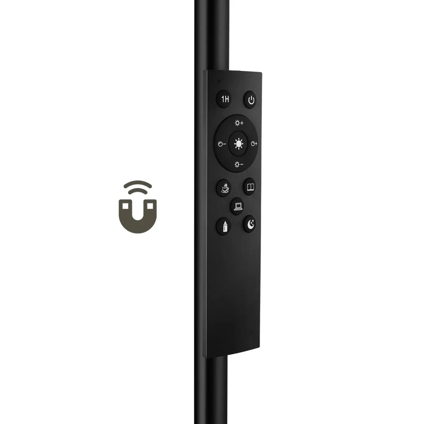 Tectake Vloerlamp Prisma Led - 5 Lichtmodi - 12 W - Dimbaar - Zwart