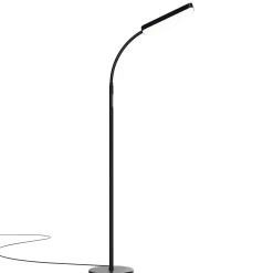Tectake Vloerlamp Prisma Led - 5 Lichtmodi - 12 W - Dimbaar - Zwart