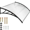 Tectake Voordeurluifel Transparant, , Transparant