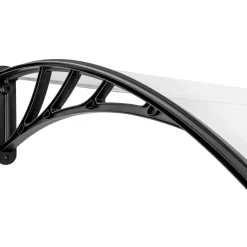 Tectake Voordeurluifel Transparant, , Transparant