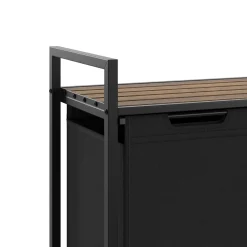 Tectake Wassorteerder Met Plank - Industriële Stijl - Zwart/bruin