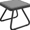 Tectake Wicker Zitgroep Modica Voor 2 Personen, Ergonomisch - 2 Personen - Weersbestendig - Grijs