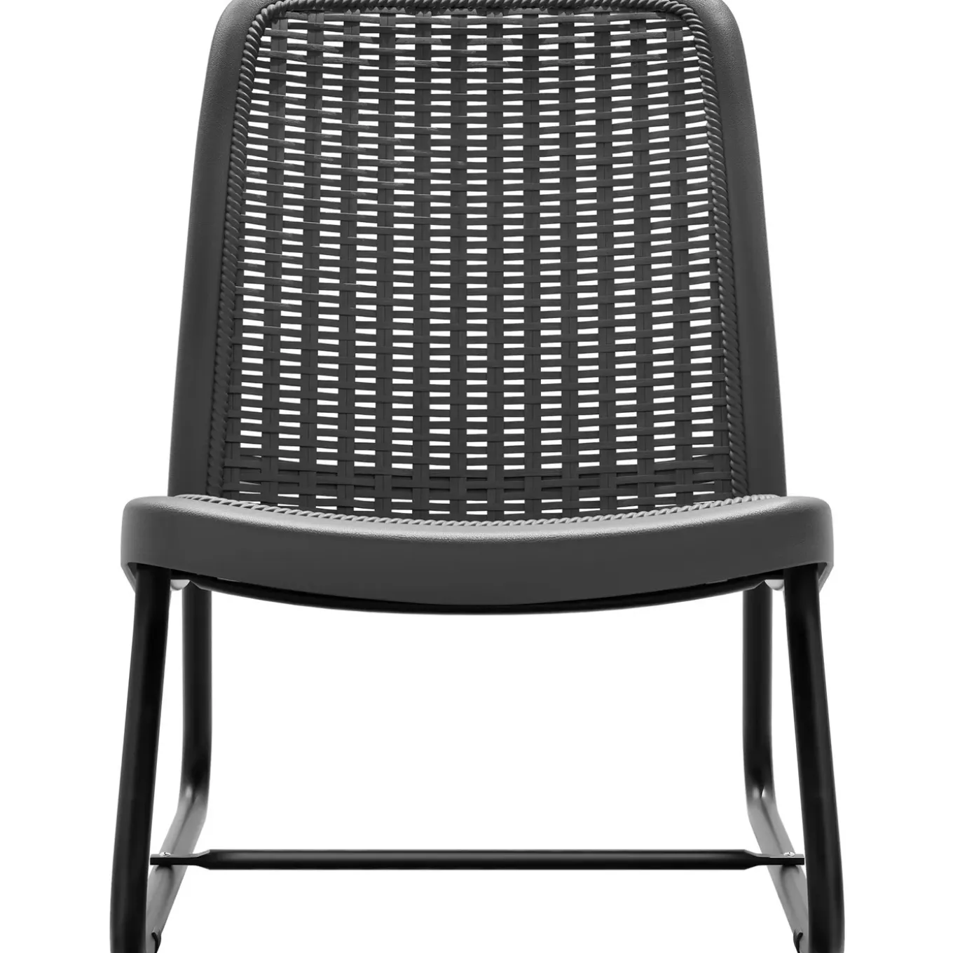 Tectake Wicker Zitgroep Modica Voor 2 Personen, Ergonomisch - 2 Personen - Weersbestendig - Grijs