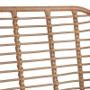 Tectake - Wicker Zitgroep - 2 Persoons - Stalen Frame - Tafel Glas - Uv-bestendig