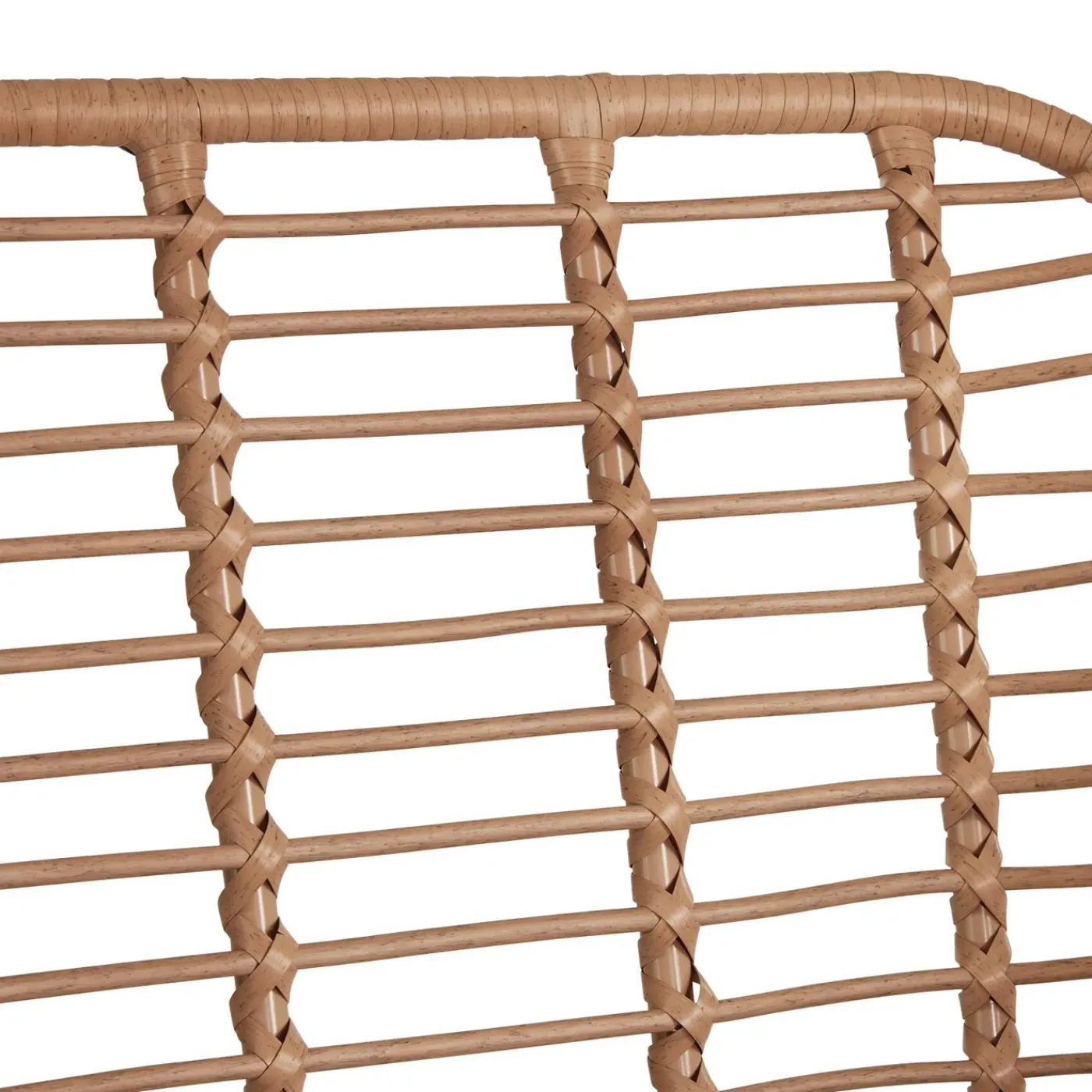 Tectake - Wicker Zitgroep - 2 Persoons - Stalen Frame - Tafel Glas - Uv-bestendig
