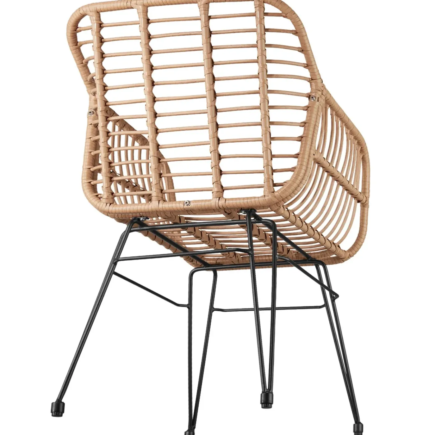 Tectake - Wicker Zitgroep - 2 Persoons - Stalen Frame - Tafel Glas - Uv-bestendig