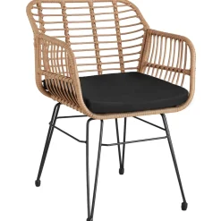 Tectake - Wicker Zitgroep - 2 Persoons - Stalen Frame - Tafel Glas - Uv-bestendig