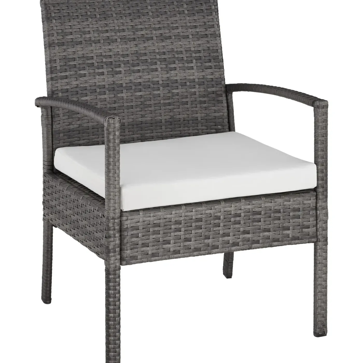 Tectake Wicker Zitgroep Sparta 3+1 - 4 Personen - Weerbestendig - Grijs