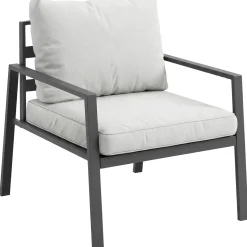 Tectake Zitgroep Göteborg Met Tafel - 4 Personen - Dikte Van De Zitkussens: 10 Cm - Lichtgrijs
