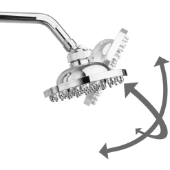 Tectake Zonnedouche - Zwart Zilver - Multifunctioneel Met Watertank En Doucherek
