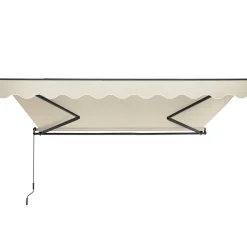 Tectake Zonnescherm Ornella Met Wandhouder, 300 X 250 Cm, Beige