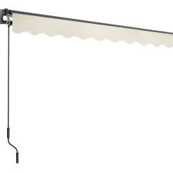 Tectake Zonnescherm Ornella Met Wandhouder, 300 X 250 Cm, Beige