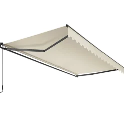 Tectake Zonnescherm Ornella Met Wandhouder, 300 X 250 Cm, Beige
