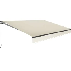 Tectake Zonnescherm Ornella Met Wandhouder, 300 X 250 Cm, Beige