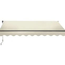 Tectake Zonnescherm Ornella Met Wandhouder, 300 X 250 Cm, Beige