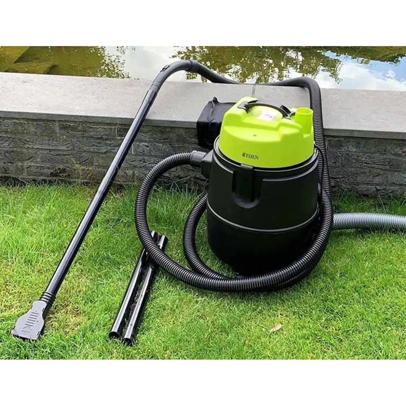 Teien 4-in-1 Vijverstofzuiger Met Afvoer 1600w 30 Liter Inclusief Accessoires
