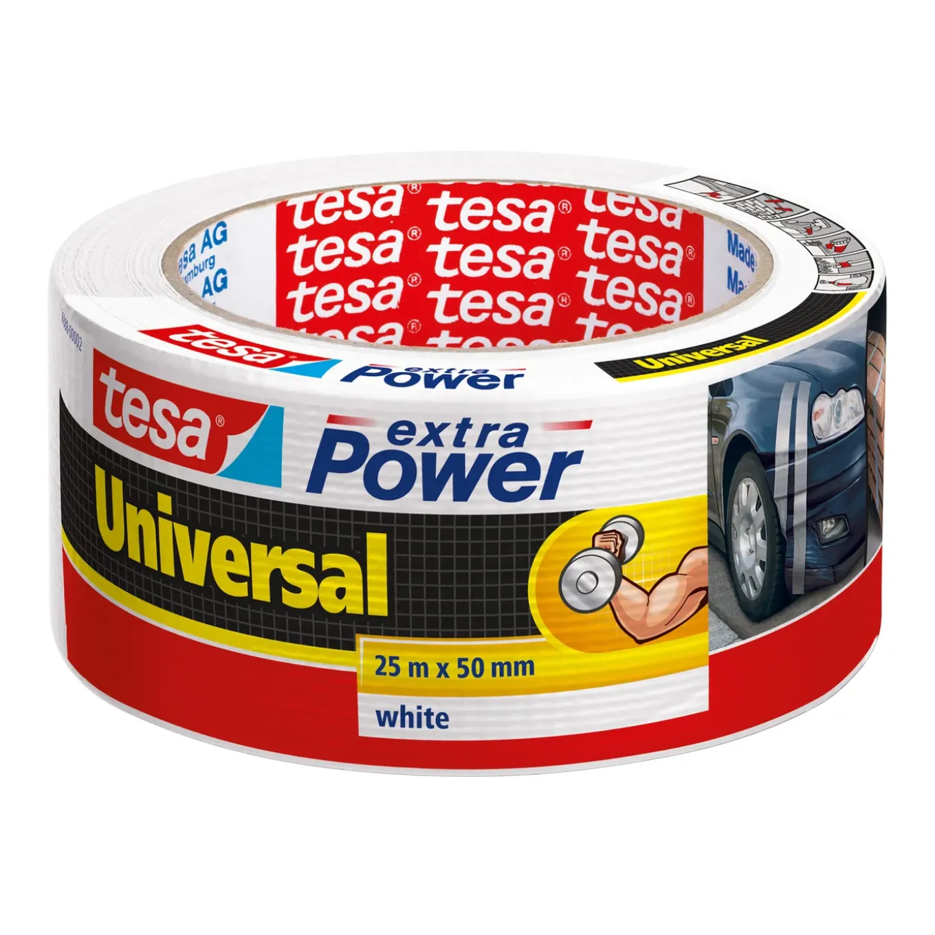 Tesa Duct tape Extra Power - Wit - 25m x 50mm