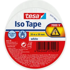 Tesa elektrische isolatietape PVC wit