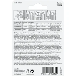 Tesa Montageband Powerbond - Binnen - Transparant - 1,5m x 19mm