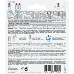 Tesa Plakhaakjes zonder nagel Powerstrips 77765 - voor tegels & metaal - 3kg - wit - 2 stuks