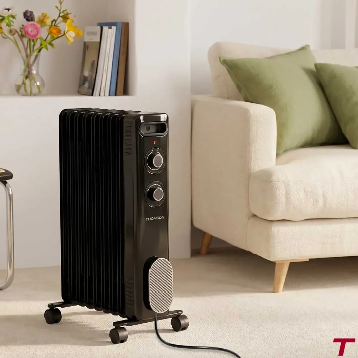 THOMSON - Oliekachel - 2000 W - Zwart - Calista