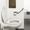 Tiger Boston Comfort & Safety wandbeugel met toiletrolhouder RVS gepolijst - Rechts