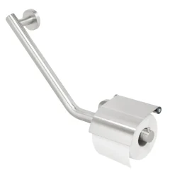 Tiger Boston Comfort & Safety wandbeugel met toiletrolhouder RVS geborsteld - Links