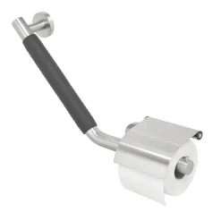 Tiger Boston Comfort & Safety wandbeugel met toiletrolhouder RVS geborsteld - Links