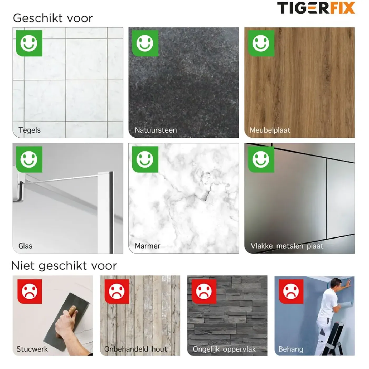 Tiger lijm voor Fix accessoires