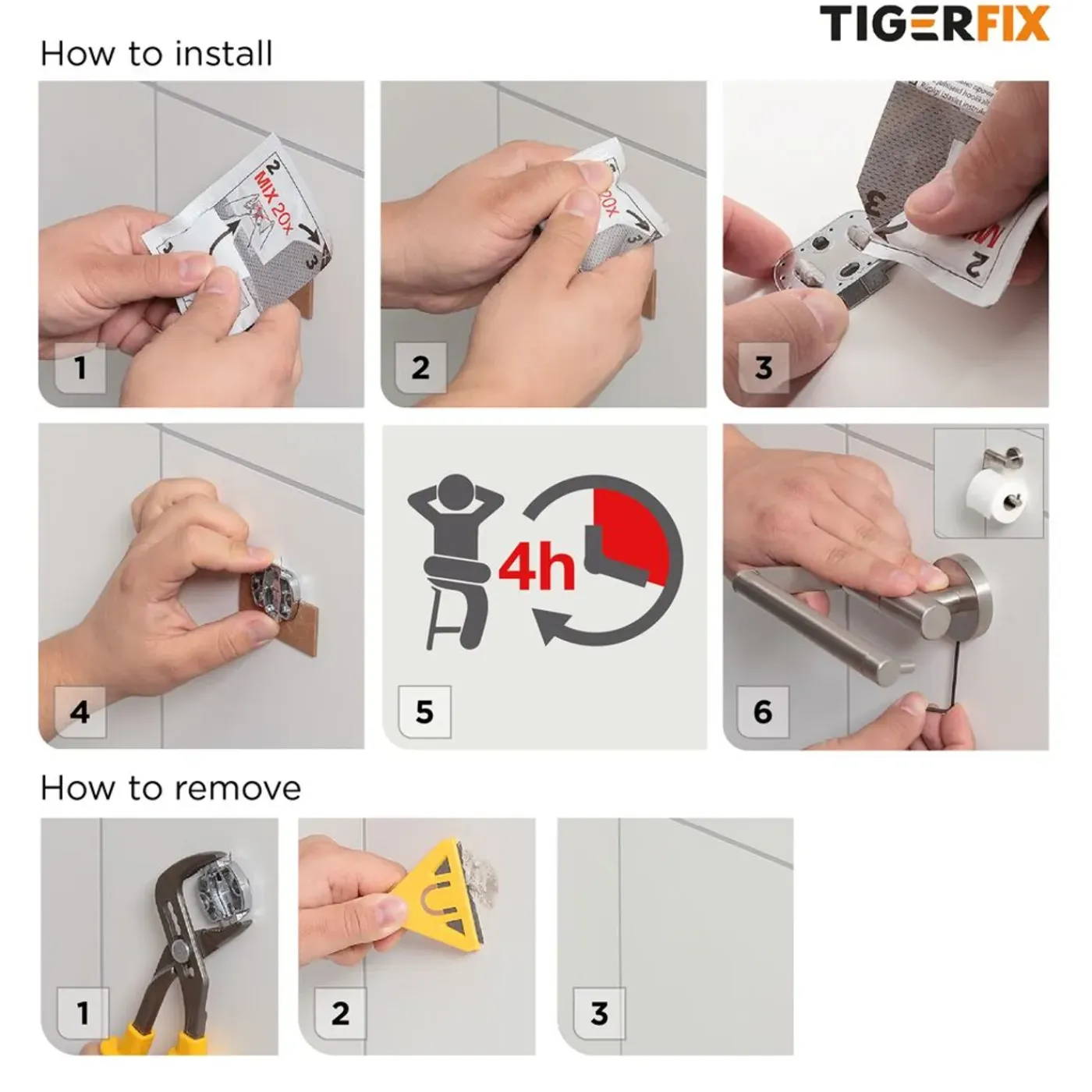 Tiger lijm voor Fix accessoires
