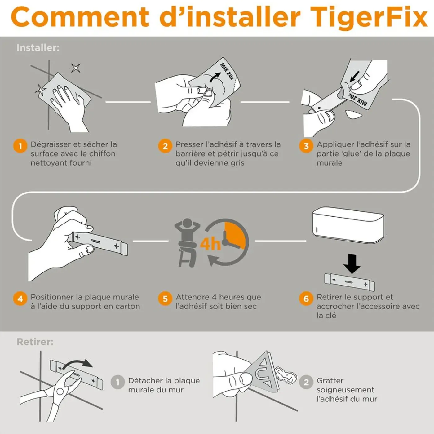 Tiger lijm voor Fix accessoires