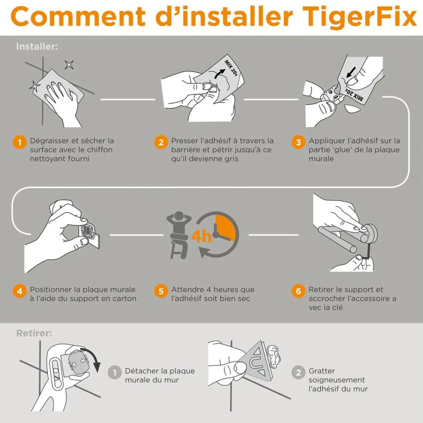 Tiger lijm voor Fix accessoires