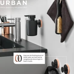 Tiger Urban zeepdispenser 180ml zwart