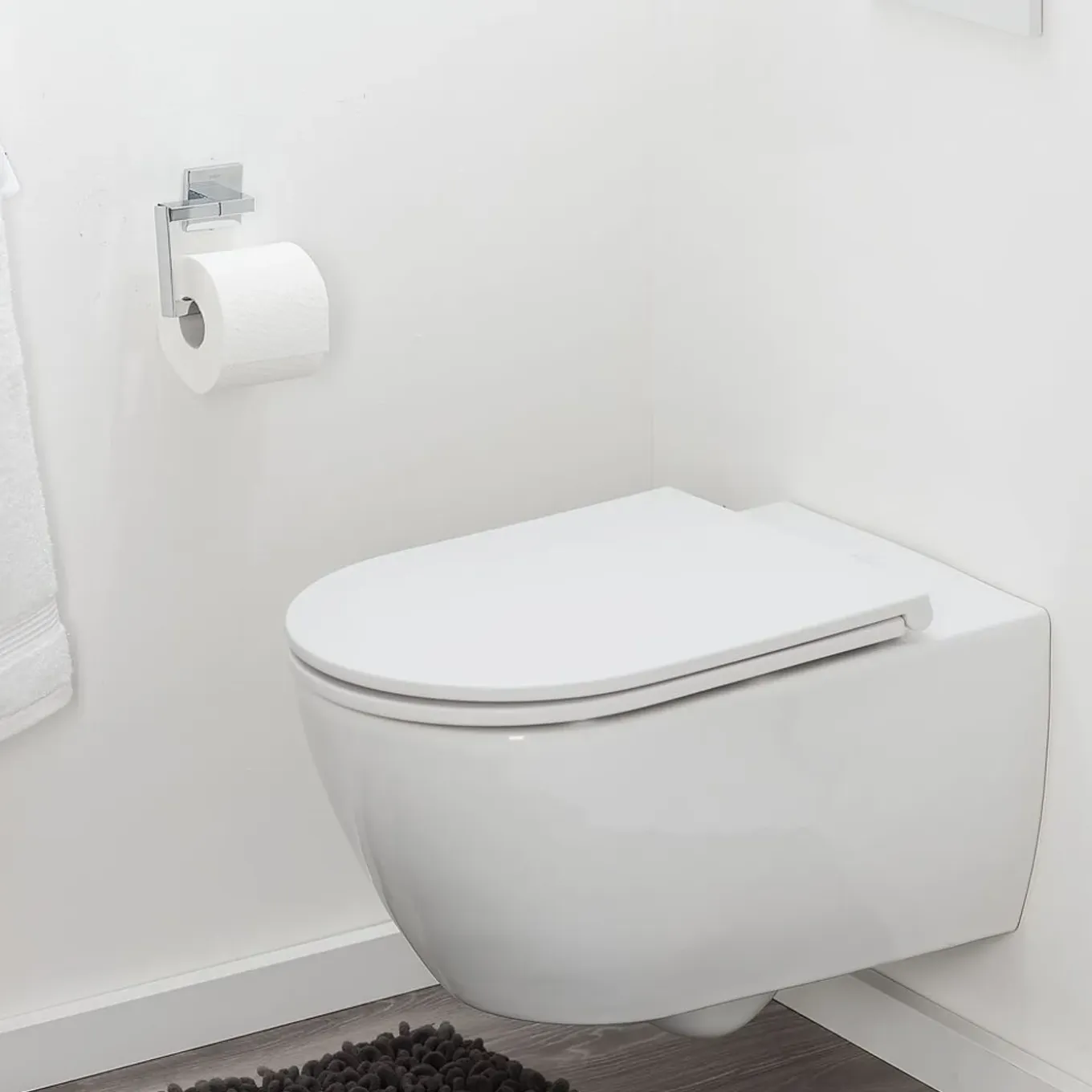 Tiger WC-bril Elvas - Duroplast - D-vorm - Softclose - Verstelbaar - Quick Release - Wit