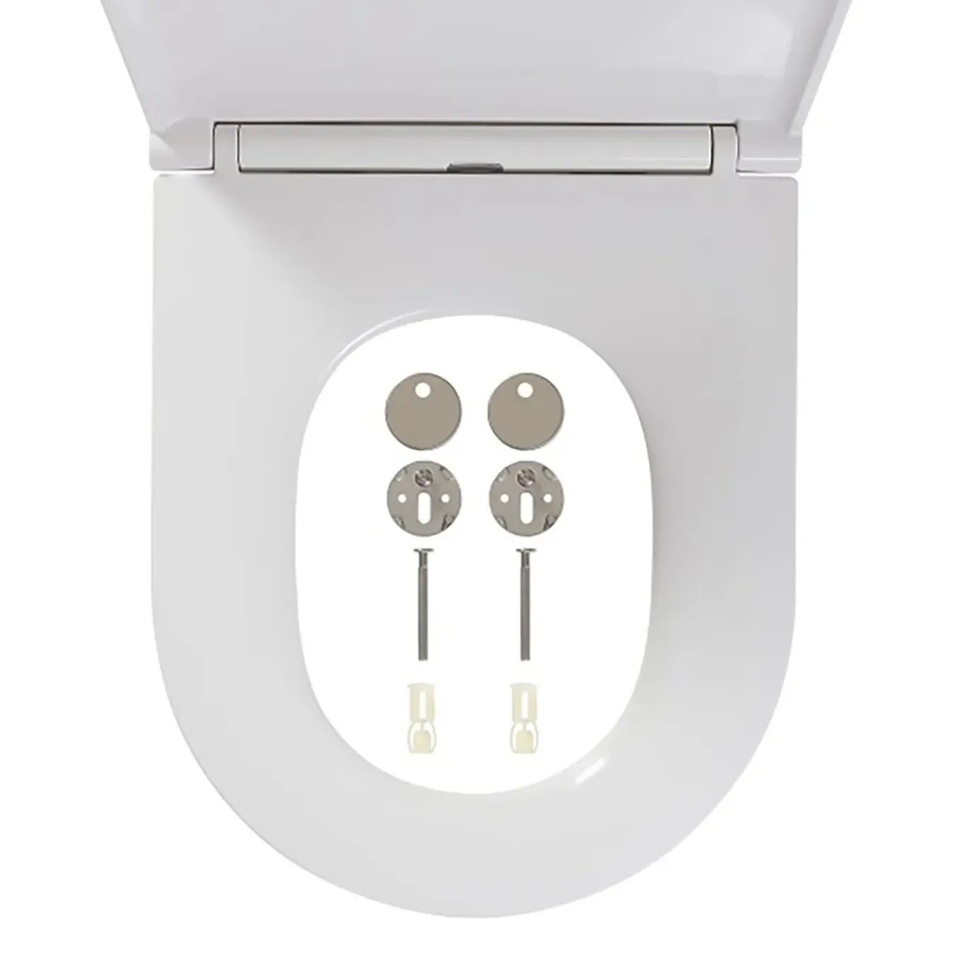 Tiger WC-bril Elvas - Duroplast - D-vorm - Softclose - Verstelbaar - Quick Release - Wit
