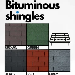 Timbela - Bitumineuze Dakspanen - T-green - Zwart Kleur - Bitumen Dakbedekking - 3m2