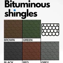 Timbela - Bitumineuze Dakspanen - B-brown - Zwart Kleur - Bitumen Dakbedekking - 3m2