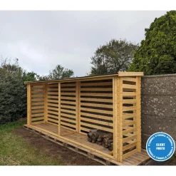 Timbela - Haardhout Opslagschuurtje - M203 - L112xl450xh199 Cm/ 4m2