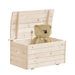 Timbela - Houten Speelgoedkist Voor Kinderen - M034-1 - Houten Tuinkist 80 X 50 X H47 Cm