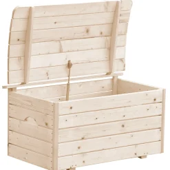 Timbela - Houten Speelgoedkist Voor Kinderen - M034-1 - Houten Tuinkist 80 X 50 X H47 Cm