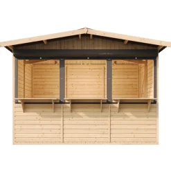 Timbela - Houten Tuinhuis, Houten Marktkraam - M150az - 263 X 336 Cm / 6 M²