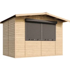 Timbela - Houten Tuinhuis, Houten Marktkraam - M150z - 263 X 336 Cm / 6 M2