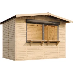 Timbela - Houten Tuinhuis, Houten Marktkraam - M150z - 263 X 336 Cm / 6 M2